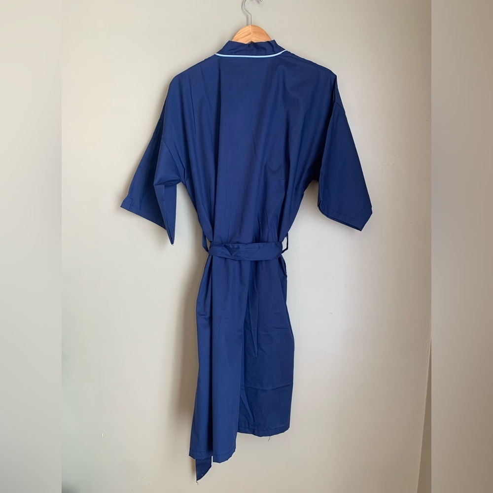 McGregor Robe Blue One Size USA Lounge Pockets Vintage Men's 70’s New Old Stock - Picture 6 of 6